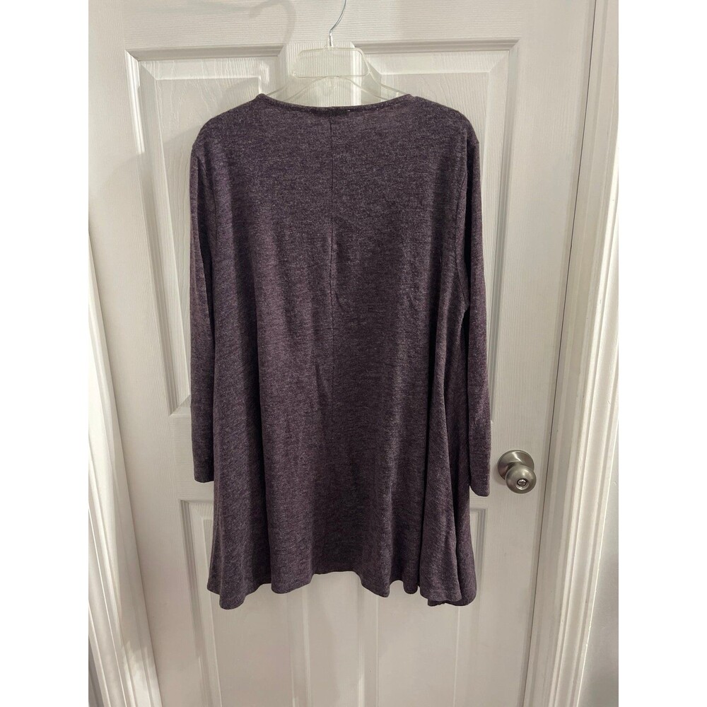 Umgee Long Sleeve Purple Shirt Size XL - Picture 2 of 5